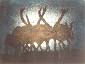 caribou spirit trap multiplate etching on arches