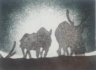 Cave Painting 11 multiplate etching