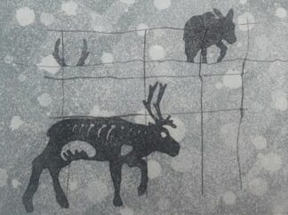 Cave Painting 18 multiplate etching
