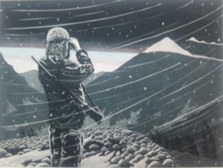 Sheep Hunter-first light etching on arches 22x30
