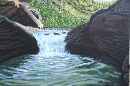 Tenkara - acrylic on canvas 24x36