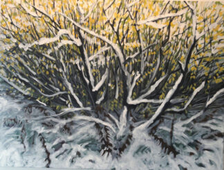 Winter Willows 4 acrylic on canvas