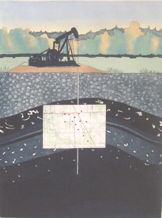 Pembina tinted etching and map on arches